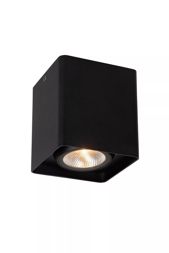 Lucide LED plafonnire LEEDS - IP54 - 2700K - 9W - Zwart