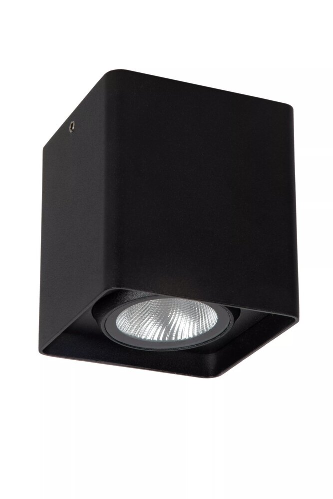 Lucide LED plafonnire LEEDS - IP54 - 2700K - 9W - Zwart