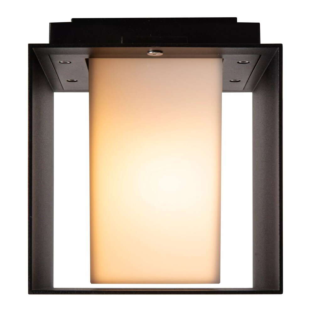 Lucide LED Wandlamp EXETER - IP54 - E27 fitting - Zwart
