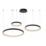 Lucide Dimbare LED Hanglamp - 780MM Ringlamp VIDAL Zwart - 120W 2700K 927 Warm Wit - 3-Lichts | TRIAC Dimbaar - 3 Jaar Garantie Lucide Dimbare LED Hanglamp - 780MM Ringlamp VIDAL Zwart - 120W 2700K 927 Warm Wit - 3-Lichts | TRIAC Dimbaar - 3 Jaar Garantie