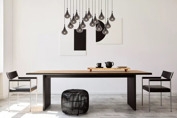 Lucide LED Hanglamp TEARS - G4 fitting - 16x1,5W - 3000K - Dimbaar - Zwart