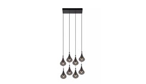 Lucide LED Hanglamp TEARS - G4 fitting - 8x1,5W - 3000K - Dimbaar - Zwart Lucide LED Hanglamp TEARS - G4 fitting - 8x1,5W - 3000K - Dimbaar - Zwart