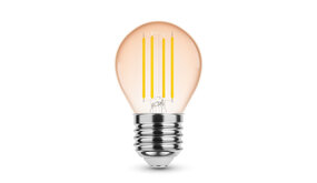 LED Filament lamp - Dimbaar - E27 fitting - G45 - 4W vervangt 28W - 1800K extra warm wit licht LED Filament lamp - Dimbaar - E27 fitting - G45 - 4W vervangt 28W - 1800K extra warm wit licht