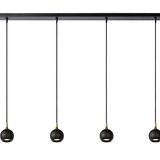 Lucide LED Hanglamp 4xGU10 -  Favori - zwart rond  -  Â¯ 9 cm - Excl. lichtbron
