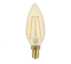 LED Filament lamp dimbaar - E14 C35 - 5W vervangt 40W - 2200K extra warm wit licht