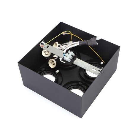 Aigostar LED Plafondspot - 4xGU10 fitting - Excl. lichtbron - Zwart