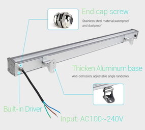 Mi-Light MiLight Wall Washer - 48W - IP66 - 60lm p/w - RGB+CCT - 3 jaar garantie