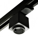 LCB LED Europe  LED 3-Fase Spannigsrail - Toebehoren | Stopcontact Zwart