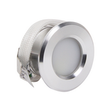 LCB LED Europe  LED Inbouwspot IP44 - Mini 37MM  - Zilver - 1,5W  195LM - 827 Warm Wit | Zaagmaat 28mm - Triac Dimbaar | 230v