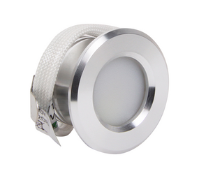 LCB LED Europe  LED Inbouwspot IP44 - Mini 37MM  - Zilver - 1,5W  195LM - 827 Warm Wit | Zaagmaat 28mm - Triac Dimbaar | 230v