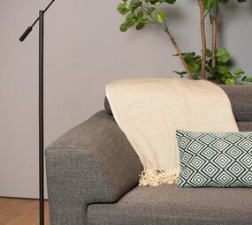 Lucide ANSELMO - Leeslamp - Ø 25 cm - LED Dimb. - 1x9W 3000K - Zwart