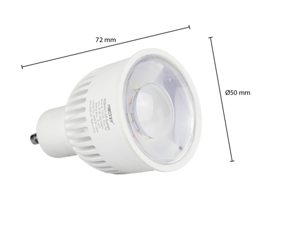 Mi-Light LED Spot GU10 - 6W 550Lm - RGB+CCT | MIBOXER - RF 2.4 GHz - Dimbaar Mi-Light LED Spot GU10 - 6W 550Lm - RGB+CCT | MIBOXER - RF 2.4 GHz - Dimbaar