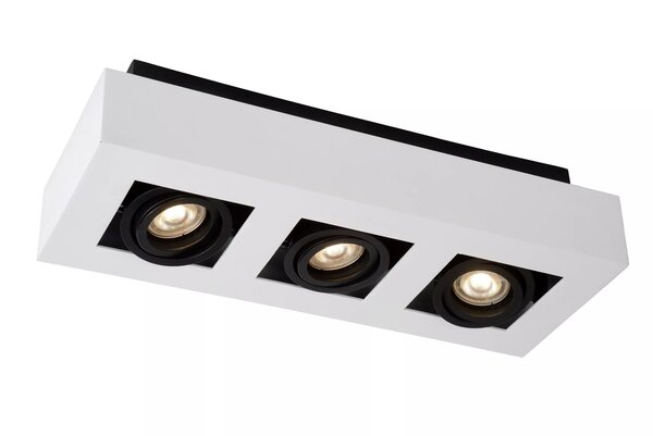 Lucide LED Plafondspot XIRAX - GU10 fitting - 3x5W - 2200K-3000K - Dimbaar - Wit Lucide LED Plafondspot XIRAX - GU10 fitting - 3x5W - 2200K-3000K - Dimbaar - Wit