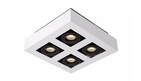 Lucide LED Plafondspot XIRAX - GU10 fitting - 4x5W - 2200K-3000K - Dimbaar - Wit Lucide LED Plafondspot XIRAX - GU10 fitting - 4x5W - 2200K-3000K - Dimbaar - Wit
