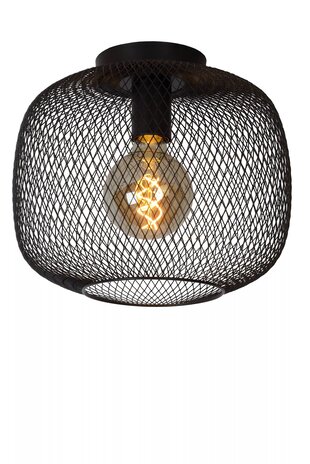 plafonnire MESH - Â¯30cm - E27 fitting - Excl. lichtbron - Zwart