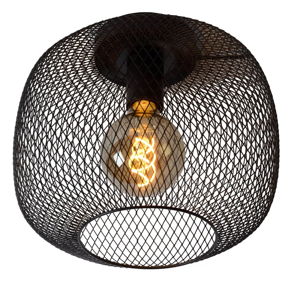 plafonnire MESH - Â¯30cm - E27 fitting - Excl. lichtbron - Zwart