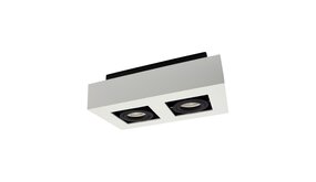 Spectrum voor de installateur LED Plafondspot MIRORA - 2xGU10 fitting - Kantelbaar - Wit/Zwart