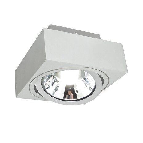 Spectrum LED Plafondspot MIRORA - 1xGU10 AR111 fitting - Kantelbaar - Wit