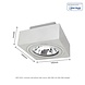 Spectrum voor de installateur LED Plafondspot MIRORA - 1xGU10 AR111 fitting - Kantelbaar - Wit