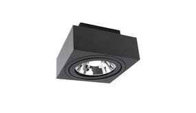 Spectrum LED Plafondspot MIRORA - 1xGU10 AR111 fitting - Kantelbaar - Zwart Spectrum LED Plafondspot MIRORA - 1xGU10 AR111 fitting - Kantelbaar - Zwart