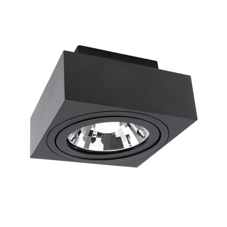 Spectrum LED Plafondspot MIRORA - 1xGU10 AR111 fitting - Kantelbaar - Zwart Spectrum LED Plafondspot MIRORA - 1xGU10 AR111 fitting - Kantelbaar - Zwart