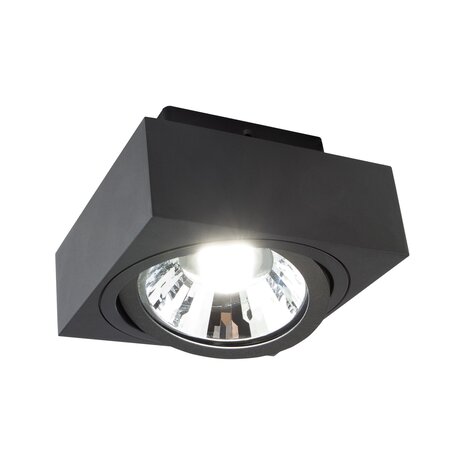 Spectrum LED Plafondspot MIRORA - 1xGU10 AR111 fitting - Kantelbaar - Zwart Spectrum LED Plafondspot MIRORA - 1xGU10 AR111 fitting - Kantelbaar - Zwart