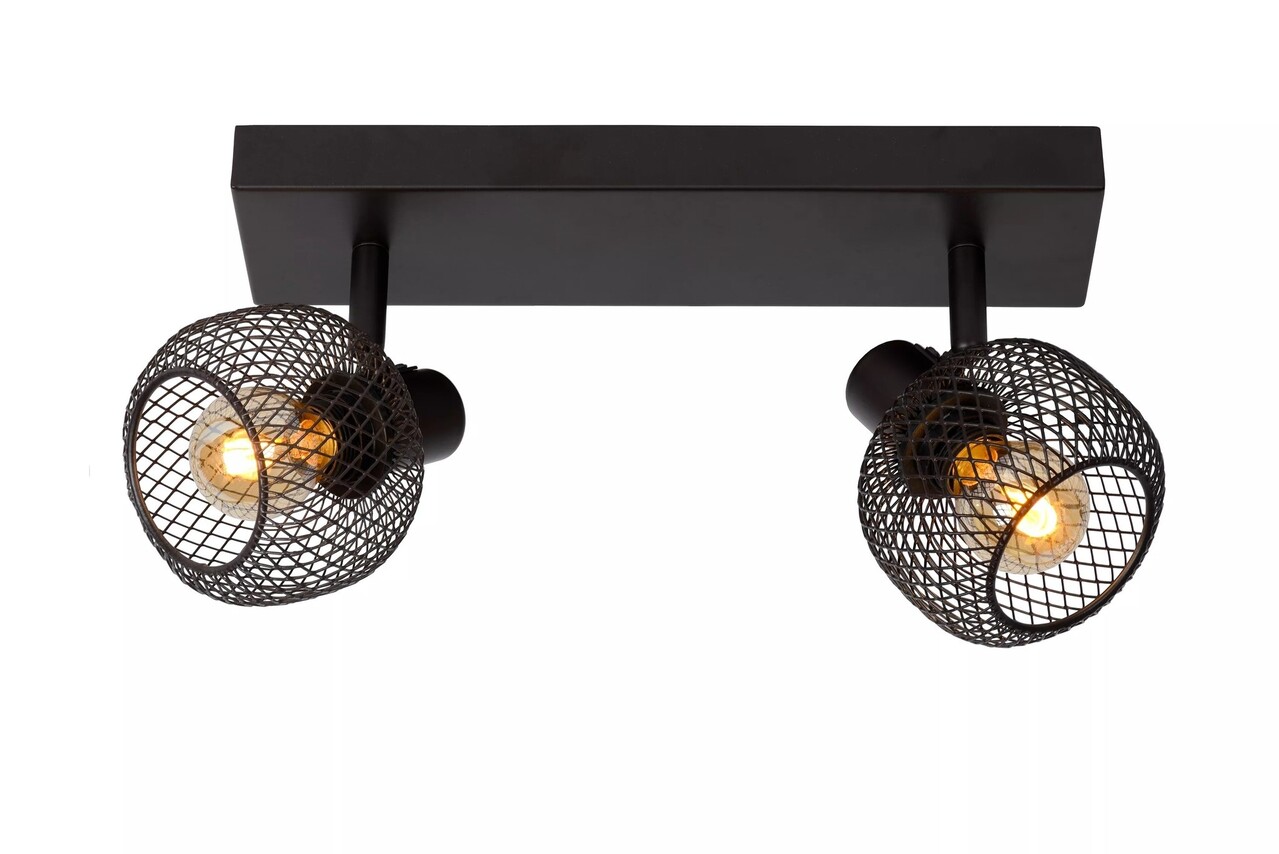 Lucide Plafondspot MAREN - 2xE14 fitting - Excl. lichtbron - Zwart Lucide Plafondspot MAREN - 2xE14 fitting - Excl. lichtbron - Zwart