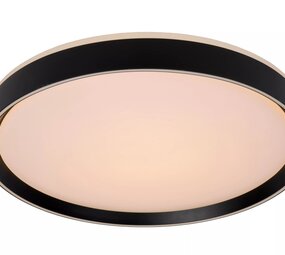 Lucide plafonnire NURIA - Â¯50cm - 36W - 2700K warm wit licht - Dimbaar - Zwart