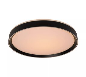 Lucide plafonnire NURIA - Â¯30cm - 18W - 2700K warm wit licht - Dimbaar - Zwart