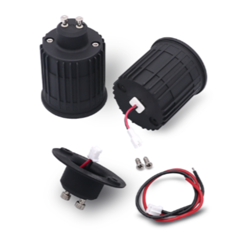 LCB LED Europe  LED Spot Verdiept - MR16 Module ZWART - 9W 550Lm - 2700K 827 Warm Wit - GU10 Fitting