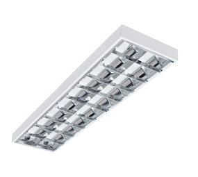 Kanlux LED TL armatuur Louver - 120x30cm 2x LED TL T8 - Enkelzijdige stroomtoevoer