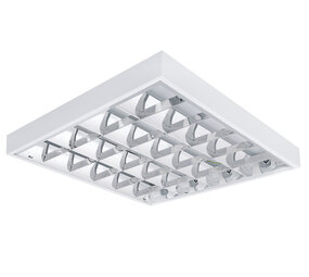 Kanlux LED TL armatuur Louver - 60x60cm 4x LED TL T8 - Enkelzijdige stroomtoevoer