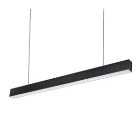 Spectrum voor de installateur LED Pendelarmatuur 112CM - Zwart Allday - 30W 4350Lm - 4000K 940 Koel Wit | Dimstep Sensor - UGR19 Prisma - 1120x74x44mm