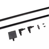 Lucide 1-Fase Spanningsrail Track Railsysteem | Starter Set Compleet - Zwart - 2 meter incl. aansluitmateriaal