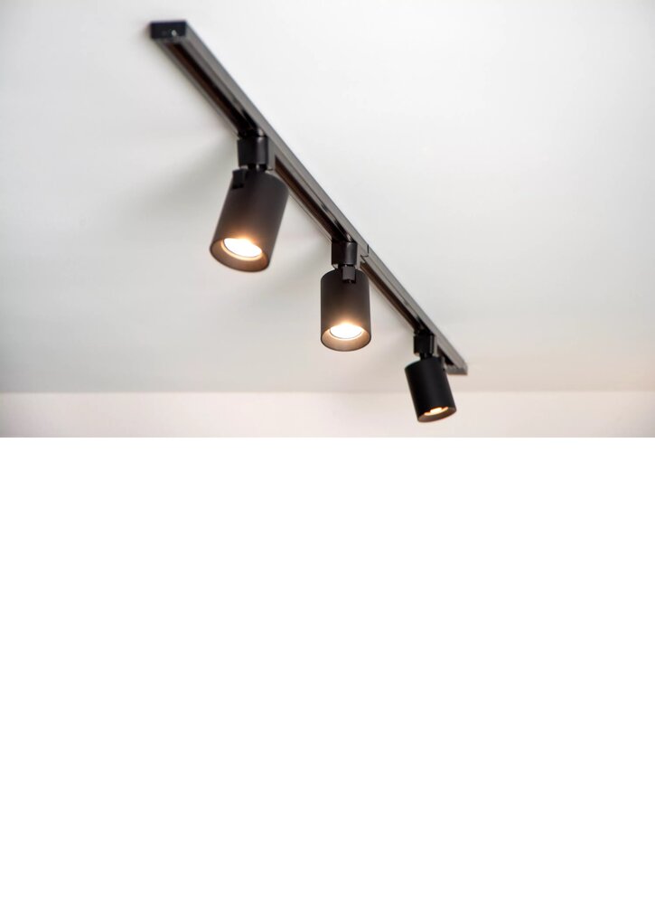 Lucide LED Railspot 1-fase - TRACK NIGEL - GU10 fitting - Railsysteem/Railverlichting - Zwart Lucide LED Railspot 1-fase - TRACK NIGEL - GU10 fitting - Railsysteem/Railverlichting - Zwart