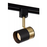 Lucide TRACK FLORIS Railspot - GU10 fitting - 1 fase Railsysteem/Railverlichting - Zwart/Goud