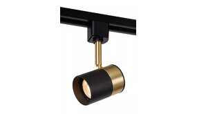 Lucide TRACK FLORIS Railspot - GU10 fitting - 1 fase Railsysteem/Railverlichting - Zwart/Goud Lucide TRACK FLORIS Railspot - GU10 fitting - 1 fase Railsysteem/Railverlichting - Zwart/Goud