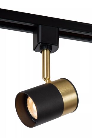 Lucide TRACK FLORIS Railspot - GU10 fitting - 1 fase Railsysteem/Railverlichting - Zwart/Goud Lucide TRACK FLORIS Railspot - GU10 fitting - 1 fase Railsysteem/Railverlichting - Zwart/Goud