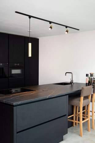 Lucide TRACK FLORIS Railspot - GU10 fitting - 1 fase Railsysteem/Railverlichting - Zwart/Goud Lucide TRACK FLORIS Railspot - GU10 fitting - 1 fase Railsysteem/Railverlichting - Zwart/Goud