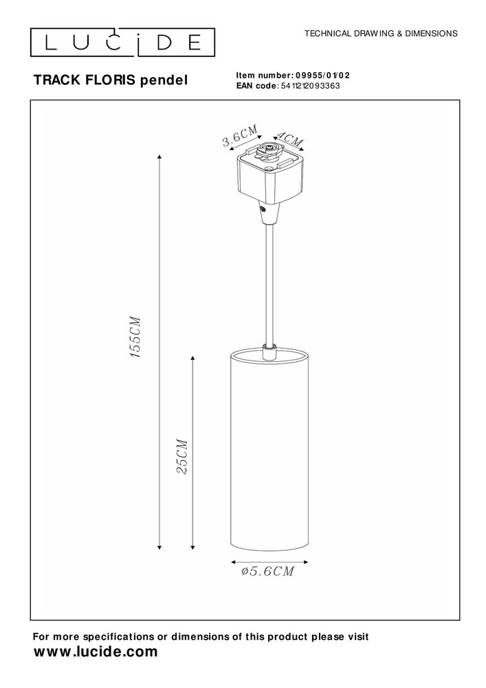 Lucide TRACK FLORIS Hanglamp GU10 fitting - 1-fase Railsysteem / Railverlichting - Mat Goud/Messing Lucide TRACK FLORIS Hanglamp GU10 fitting - 1-fase Railsysteem / Railverlichting - Mat Goud/Messing