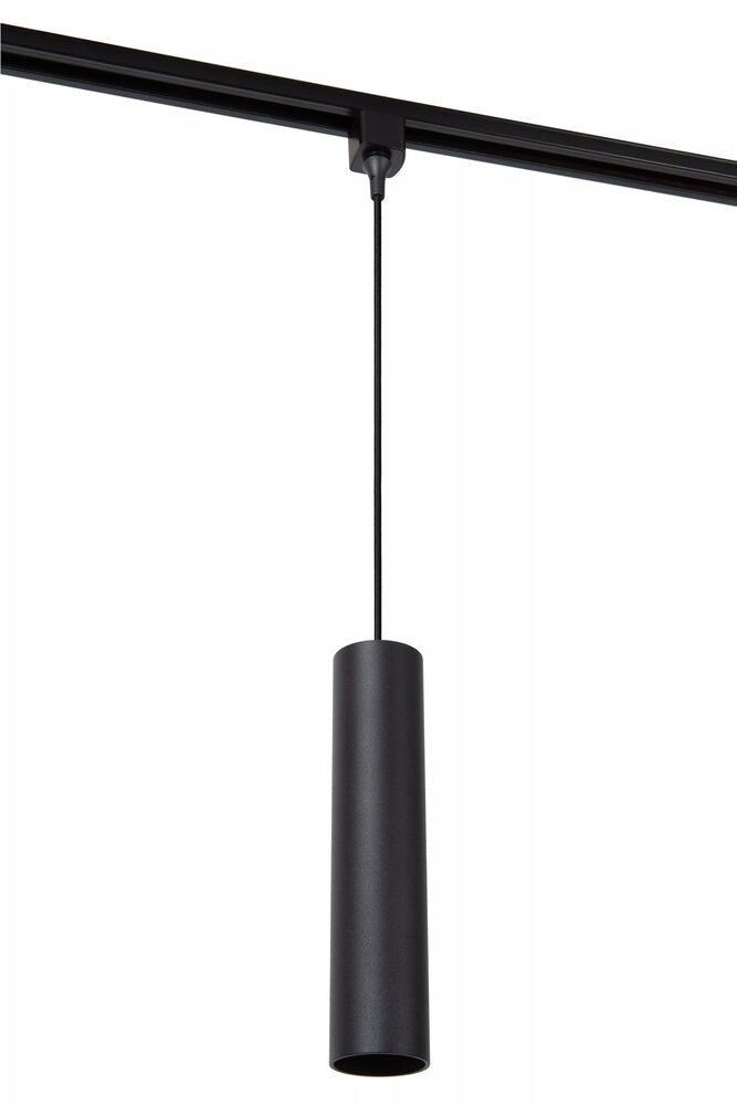 Lucide Lucide TRACK FLORIS Hanglamp - 1-fase Railsysteem / Railverlichting - 1xGU10 - Zwart (Uitbreiding)