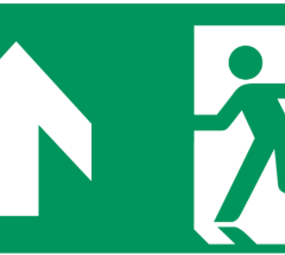 Noodmarkering Boven - type - JULIET-EXITDOWN-PENDEL