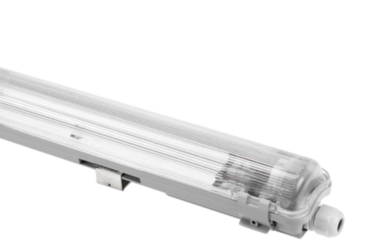 Spectrum voor de installateur LED TL buis armatuur - 60cm - Waterdicht IP65 - voor enkele LED TL buis