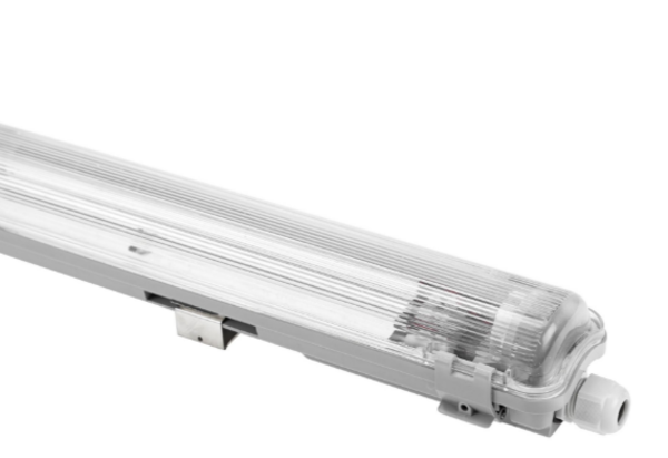Spectrum voor de installateur LED TL buis armatuur - 60cm - Waterdicht IP65 - voor enkele LED TL buis