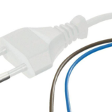 LCB LED Europe  150cm aansluitstekker 2-polig - 230V netsnoer met open einde -  0.75mm²