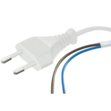 LCB LED 150cm aansluitstekker 2-polig - 230V netsnoer met open einde -  0.75mm² LCB LED 150cm aansluitstekker 2-polig - 230V netsnoer met open einde -  0.75mm²