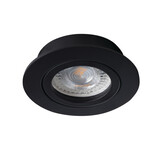 Kanlux LED Inbouwspot kantelbaar GU10 - 82MM Zwart Matt | Zaagmaat 70mm - GU10 Fitting Kanlux LED Inbouwspot kantelbaar GU10 - 82MM Zwart Matt | Zaagmaat 70mm - GU10 Fitting