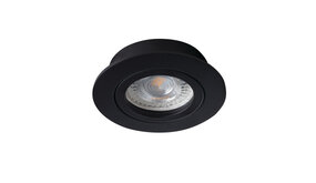 Kanlux LED Inbouwspot kantelbaar GU10 - 82MM Zwart Matt | Zaagmaat 70mm - GU10 Fitting Kanlux LED Inbouwspot kantelbaar GU10 - 82MM Zwart Matt | Zaagmaat 70mm - GU10 Fitting