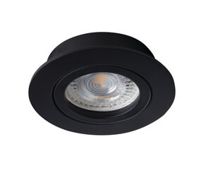 Kanlux LED Inbouwspot kantelbaar GU10 - 82MM Zwart Matt | Zaagmaat 70mm - GU10 Fitting