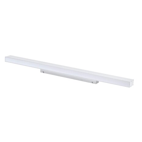 Spectrum LED Wand Armatuur IP44 - Grijs  ALLDAY Downlighter - 3000K 830 Warm Wit - 30W 4350Lm - 1120 x 66 x 74 MM - 5 Jaar garantie